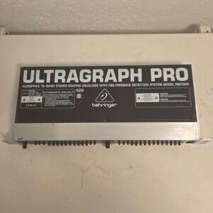 Behringer Ultragraph Pro FBQ1502 15-Band Stereo Graphic Equalizer Rackmount